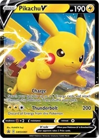 Pikachu V - SWSH061 - Sword & Shield Promo Cards